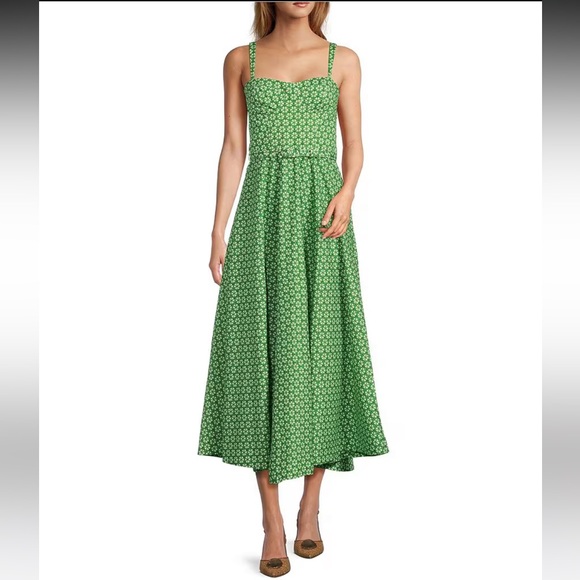 NWTAntonio Melani
x Style by Simkins Margo Printed Poplin Sweetheart Neck  Dress - Picture 4 of 12